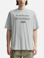 【現貨】Acne Studios 24SS 水洗做舊經典logo 素面簡約 圓領純棉短袖T恤