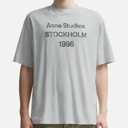 【現貨】Acne Studios 24SS 水洗做舊經典logo 素面簡約 圓領純棉短袖T恤