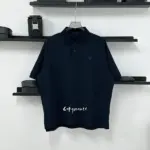 【現貨】PRA 23SS 三角標三角牌logo 經典款 素色簡約 Polo衫短袖T恤 藏青色