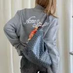 【預售】【雙11福利】Acne Studios 25FW 刺繡logo字母 立領拉鍊夾克外套 短寬baggy