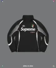 SUP x Umbro 22SS Track Jacket 聯名 刺繡徽章 防風防水尼龍夾克外套 風衣