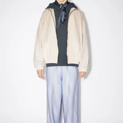 【現貨】Acne Studios 23FW Logo Zipper Jacket 水洗做舊復古 拉鍊外套夾克風衣衝鋒衣