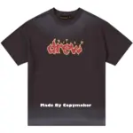 DREW HOUSE 22FW 火焰字母logo 復古 短袖 T恤 金屬灰