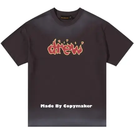 DREW HOUSE 22FW 火焰字母logo 復古 短袖 T恤 金屬灰