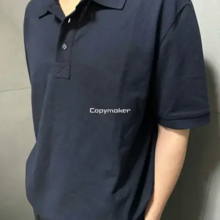 【現貨】BV家 23FW 刺繡小logo 素色簡約 Polo衫短袖T恤 藏青/深藍