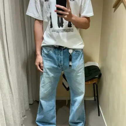 【現貨】Acne Studios 23FW 經典直筒微喇叭版型 淺藍色 2021M 直筒牛仔褲長褲工裝褲