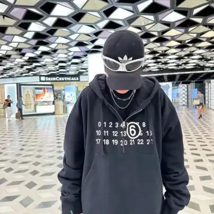 Maison Margiela 23SS 馬吉拉 半拉鍊 帽T連帽衛衣帽衫 MM6