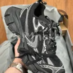 【預售】巴黎 BLC 3XL 時尚復古作舊 增高 老爹鞋 休閒鞋 XXXL 黑銀色