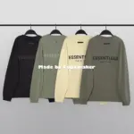 21SS FEAR OF GOD FOG ESSENTIALS 2021 副線 後背印花 長袖 T恤