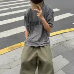 【預售】巴黎 BLC 25SS Human Being T-Shirt 人類 開裂龜裂印花 短袖T恤 深灰