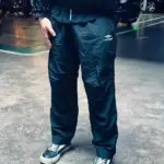 【現貨】巴黎 BLC 22FW 3B Sporty 刺繡logo 尼龍 直筒休閒褲運動褲長褲