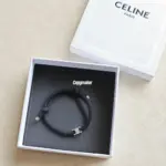 【預售】【新年福利】【過驗】CELIN 凱旋門 經典logo  手鏈手環手繩 經典款 黑色