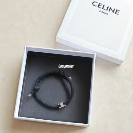 【預售】【新年福利】【過驗】CELIN 凱旋門 經典logo  手鏈手環手繩 經典款 黑色