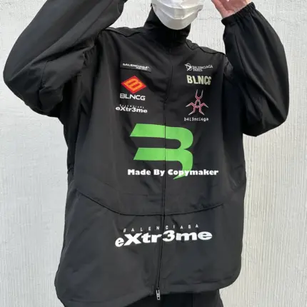 巴黎 BLC 22SS GAMER 刺繡Logo 賽車服 衝鋒衣 外套 夾克