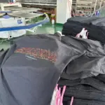 巴黎 BLC 24SS 秀場限定Offshore 水洗灰藍做舊膠囊字母 短袖T恤