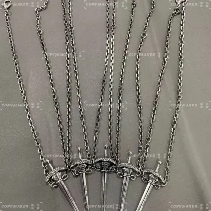 【現貨】巴黎 BLC 24SS Goth Sword Pendant Necklace 大寶劍項鍊吊墜 做舊銀色