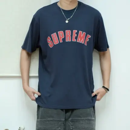 Sup 24SS Cracked Arc S/S Top 水洗做舊 圓領短袖T恤