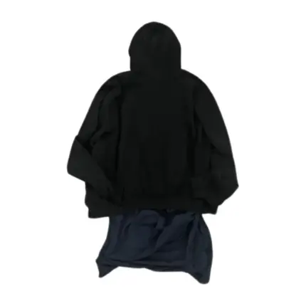 巴黎 BLC 22FW 秀款 XXXL 水洗褪色 下擺內搭 刺繡帽T連帽衛衣 3XL 杰倫同款