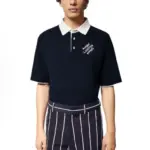 【現貨】1V 24SS 字母logo刺繡 polo針織短袖T恤毛衣短袖