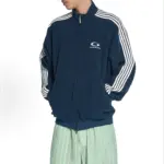 【現貨】BLC 巴黎 25FW Loop Sports Icon 循環單環刺繡 搖粒絨外套運動外套夾克 海軍藍