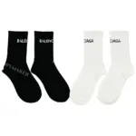 巴黎 BLC 22SS 字母logo 基本款 襪子 中筒襪 棉襪