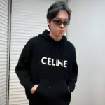 CELIN 21FW 刺繡logo 針織全羊毛毛衣 帽T連帽衛衣帽衫