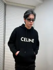 CELIN 21FW 刺繡logo 針織全羊毛毛衣 帽T連帽衛衣帽衫