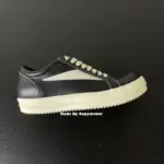 【預售】Rick Owens 侵權vans款 黑色小牛皮板鞋 休閒鞋 RO