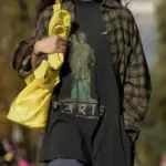 【現貨】巴黎 BLC 24SS Paris Liberty 自由女神 拼接兩件式 格紋襯衫 內搭短袖 做舊小破壞