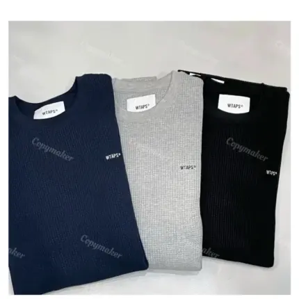 WTAPS 23AW WAFFLE 重磅華夫格 刺繡印花 長袖T恤 Cityboy