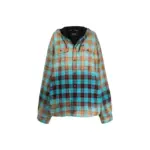 巴黎 BLC 22FW 漸層水洗 格紋 法蘭絨 棉服 外套 夾克