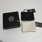 【現貨】【福利回饋】Chrome Hearts 十字架寶劍匕首 頭層牛皮零錢包小包 黑色/白色 克羅心
