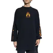 【現貨】【福利回饋】巴黎 BLC 24SS BURNING UNITY T-SHIRT 雙環火焰 長袖T恤