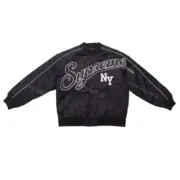 SUP 20FW Contrast Script Varsity Jacket 刺繡貼布 紐約棒球夾克棉服外套