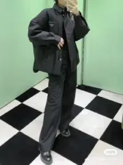 PRA 23FW Re-Nylon 再生尼龍 三角標口袋 棉服外套夾克