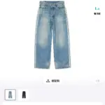 巴黎 BLC x AD 聯名 23SS  Wide-leg Jeans 條紋水洗牛仔褲 休閒褲 巨寬鬆