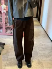 【現貨】【過驗】LEMAIRE 25SS 棕色 彎刀牛仔褲工裝褲休閒褲 可調節腰帶