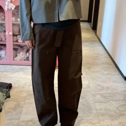 【現貨】【過驗】LEMAIRE 25SS 棕色 彎刀牛仔褲工裝褲休閒褲 可調節腰帶