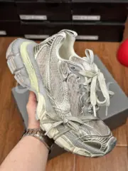 【預售】巴黎 BLC 3XL 時尚復古作舊 增高 老爹鞋 休閒鞋 XXXL 香檳色