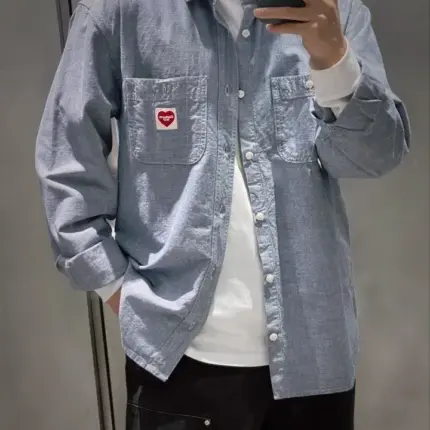 Carhartt WIP 23SS 卡哈特 Clink Heart 愛心小標口袋 襯衫薄夾克 藍色