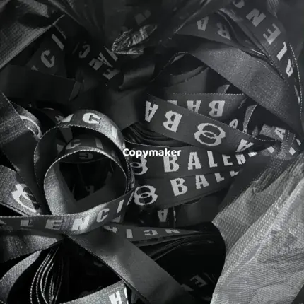 巴黎 BLC 24FW 雙環字母Logo  帆布腰帶皮帶 165CM