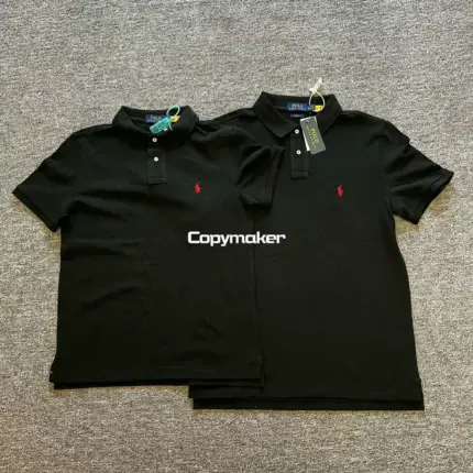 【現貨】【福利回饋免運】Ra1ph Lauren Polo 經典小馬刺繡 簡約素色 Polo衫短袖T恤 黑色