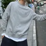 M1U M1U 23FW 繆繆 字母Logo貼布刺繡 簡約基本款 大學T圓領衛衣長袖 花灰色