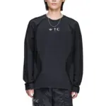 【現貨】THUG CLUB x AD originals 25FW 聯名 鍍銀炒雪花水洗 長袖T恤衛衣