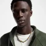 【預售】1V DAMIER PARTY 經典logo 黃銅拼色串珠 項鍊吊墜/手鍊手環