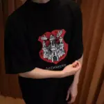 巴黎 BLC 24SS Antwerpen Inside-Out T-Shirt 城堡 開裂龜裂印花 短袖T恤