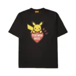 【預售】Human Made x POKEMON MADE 25ss 聯名 皮卡丘印花 寶可夢 圓筒短袖T恤 黑/白