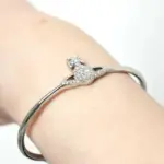 【現貨】Viv1enne Westwood 西太后土星 滿鑽浮雕星球 手鐲手環手飾 黃銅 鋯石鑽