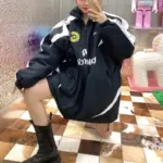 巴黎 BLC 24SS Soccer Zip Up Jacket 10號拼接足球 衝鋒衣風衣外套夾克 防風防曬