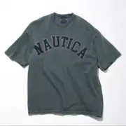 22SS NAUTICA 長谷川監制 重磅 蠟染 做舊 水洗 logo 短袖 T恤